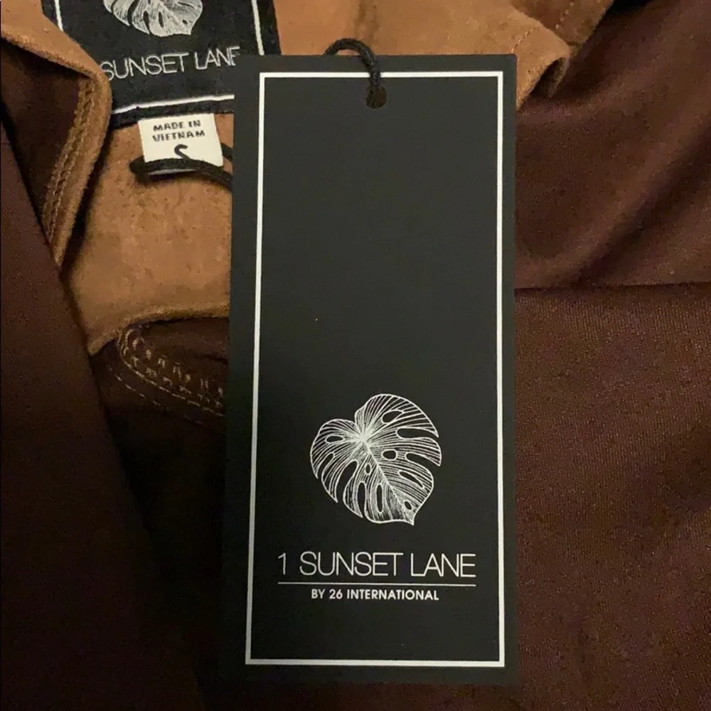 26 international sunset lane brown suede jacket size small - Picture 15 of 16